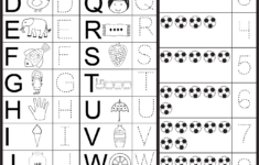 Letters And Numbers Tracing Worksheet FREE Printable Worksheets