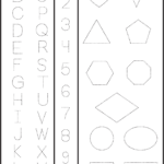 Letters Numbers And Shapes Tracing Worksheet FREE Printable