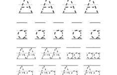 Lowercase Letter A Tracing 791X1024 Alphabet Tracing Worksheets Free