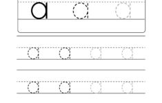Lowercase Letter a Tracing Worksheet Doozy Moo