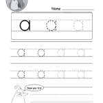 Lowercase Letter A Tracing Worksheet Doozy Moo