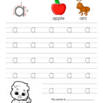 Lowercase Letter A Tracing Worksheets Trace Small Letter A Worksheet