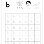Lowercase Letter B Tracing Worksheets Worksheets Day