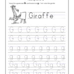 Lowercase Letter G Tracing Worksheets For Preschool Name Tracing