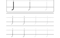 Lowercase Letter j Tracing Worksheet Doozy Moo