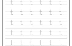 Lowercase Letter t Tracing Worksheet Free Printable Tracing Letters