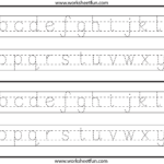 Lowercase Letter Tracing 1 Worksheet FREE Printable Worksheets