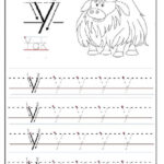 Lowercase Letter Y Tracing Worksheet For 1st Grade Preschool Crafts