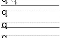 Lowercase Q Tracing Worksheet Name Tracing Generator Free