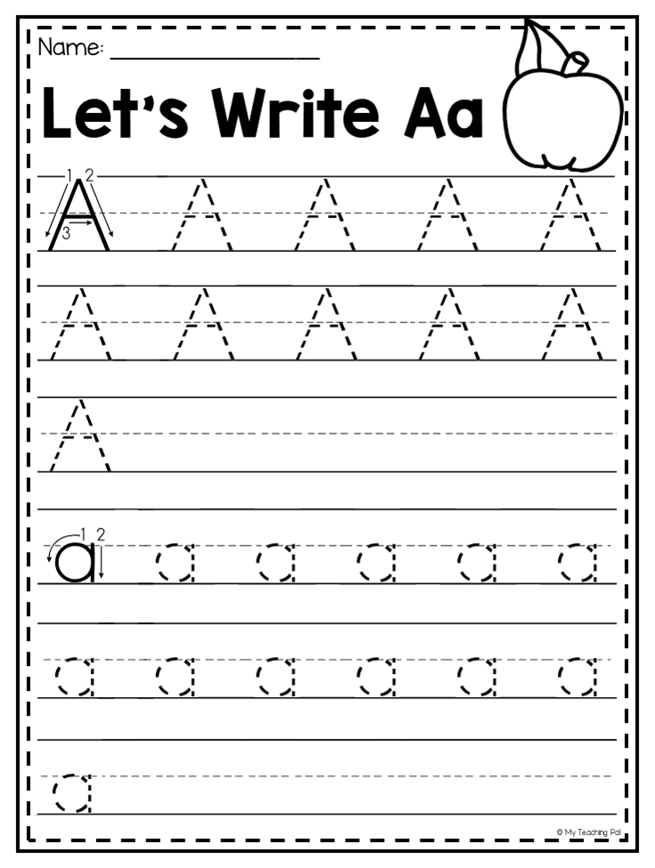 MEGA Alphabet Worksheet Pack Pre K Kindergarten Distance Learning 