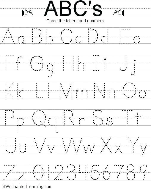 First Grade Letter Tracing Letter Tracing Worksheets