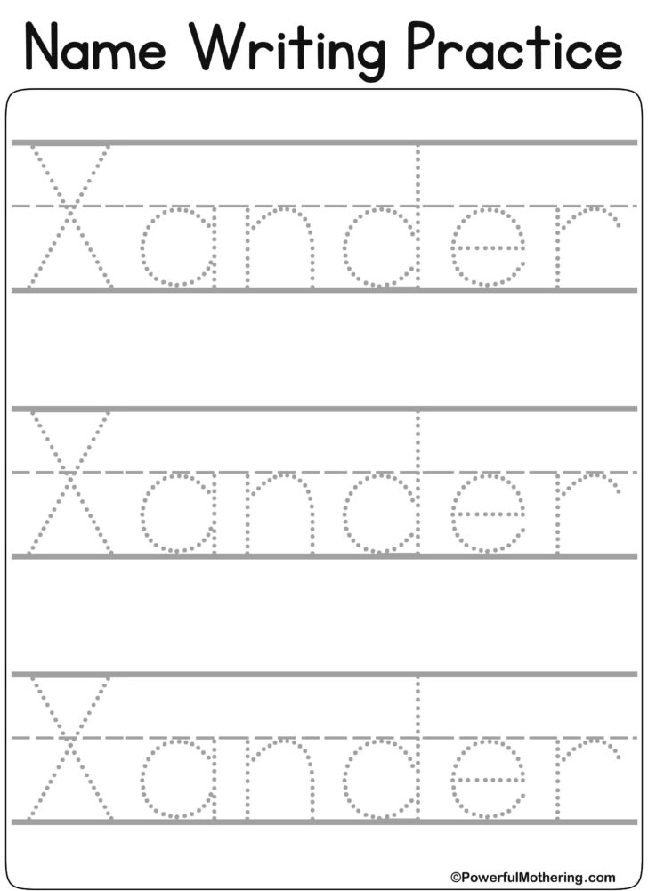 Printable Name Tracing