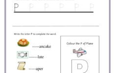 Practice Capital Letter P worksheet Star Worksheets