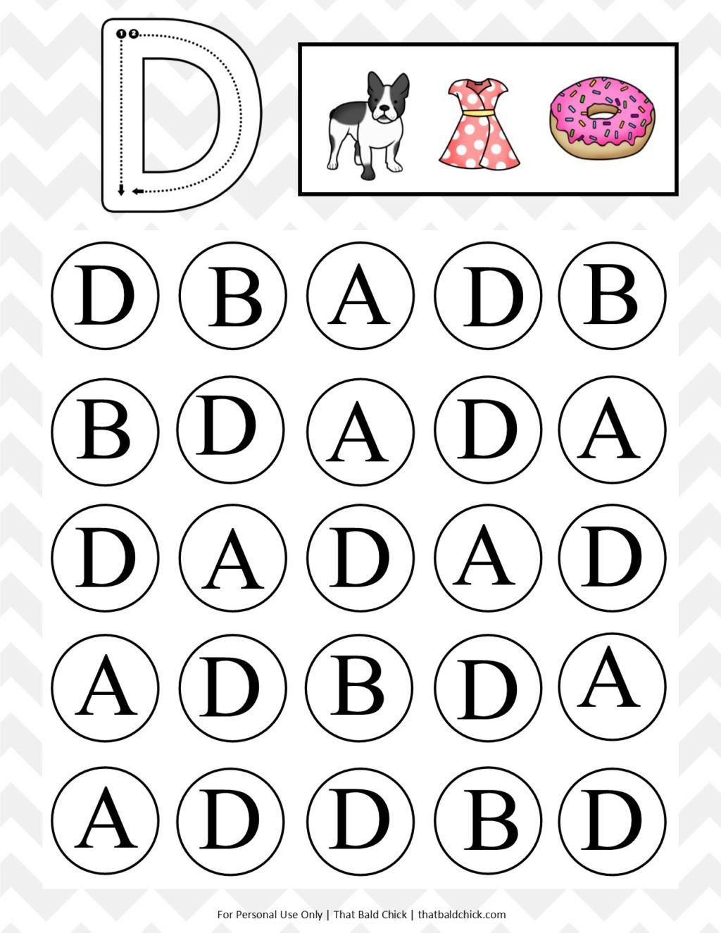 Practice Letter Recognition With This Free Printable Uppercase Do 