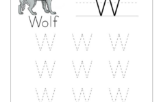 Prek Letter W Tracing Worksheet Dot To Dot Name Tracing Website