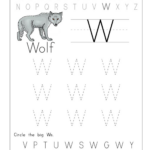 Prek Letter W Tracing Worksheet Dot To Dot Name Tracing Website