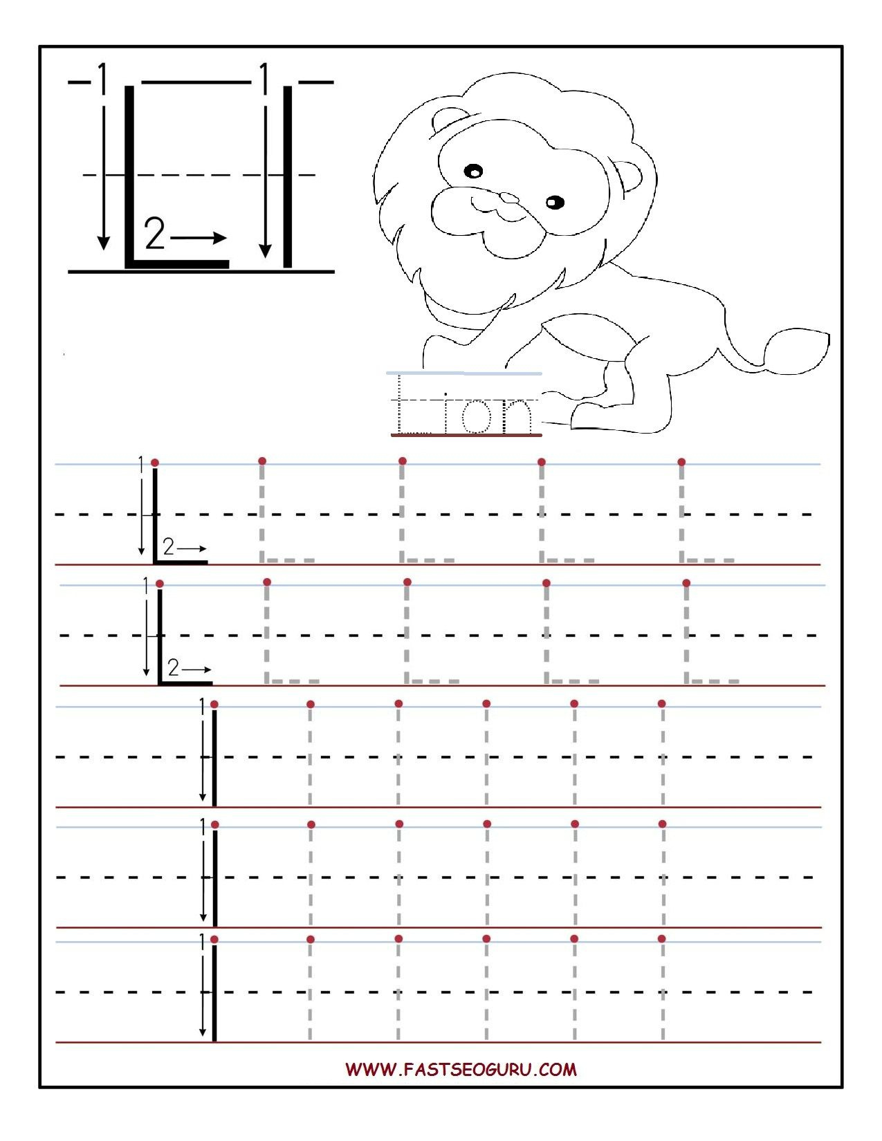 Preschool Letters Letter L Worksheets Tracing Worksheets Preschool