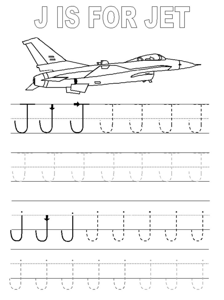 Free Printable Tracing Letter J