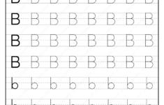 Printable Dotted Letter B Tracing Pdf Worksheet In 2021 Free