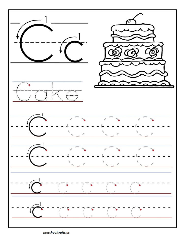 Tracing Letter C Free Printable