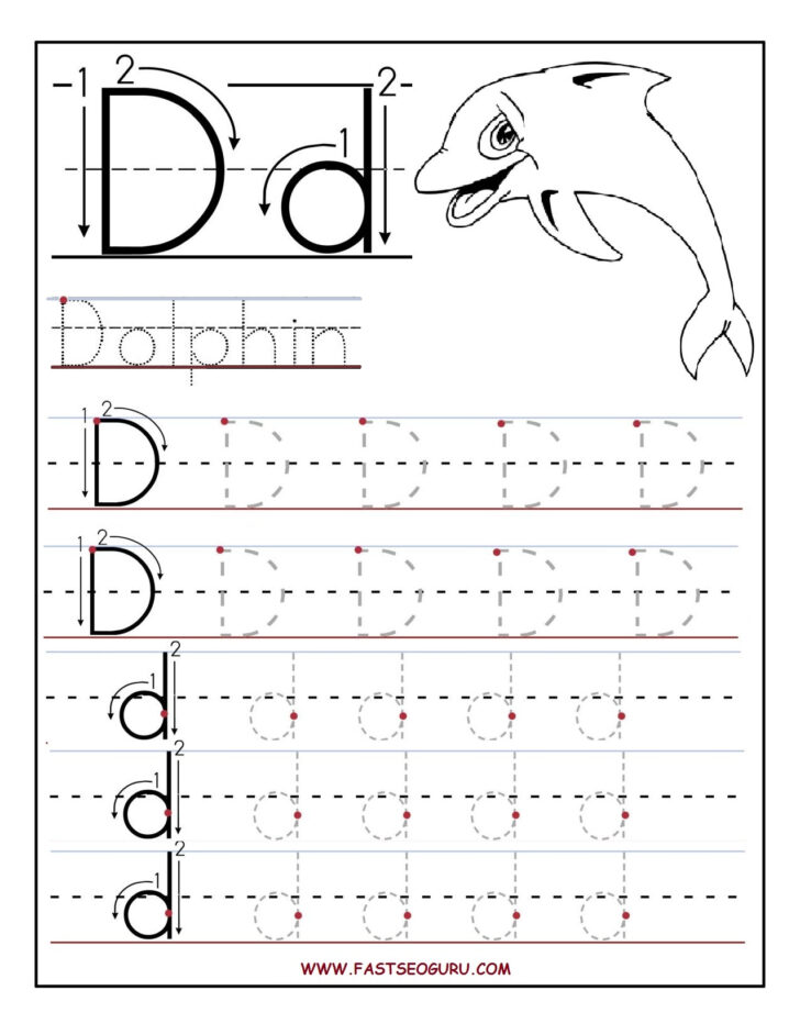 Tracing Letter D For Preschool