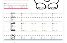Printable Letter E Tracing Worksheets For Preschool
