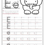 Printable Letter E Tracing Worksheets For Preschool Alphabet