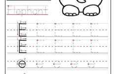 Printable Letter E Tracing Worksheets For Preschool Alphabet