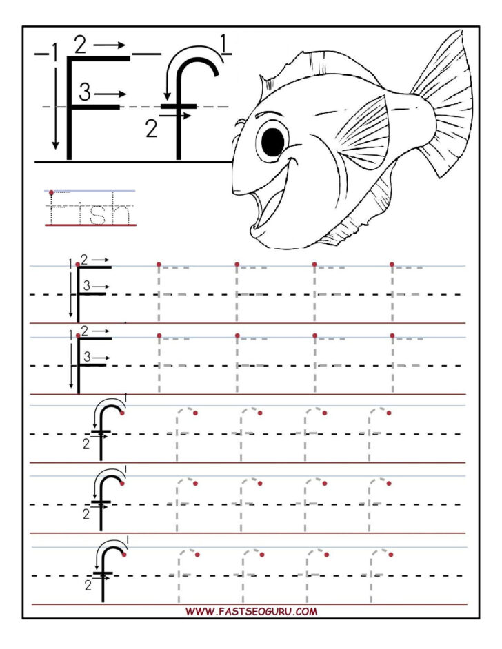 Tracing Letter F Printable Preschool