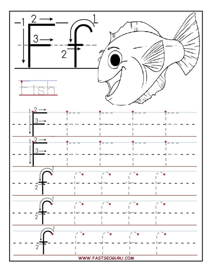 Letter F Tracing Worksheets