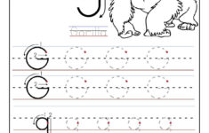 Printable Letter G Tracing Worksheets For Preschool Alphabet