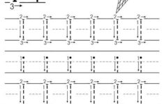 Printable Letter I Tracing Worksheet With Number And Arrow Guides