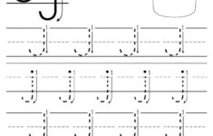 Printable Letter J Tracing Worksheet With Number And Arrow Guides