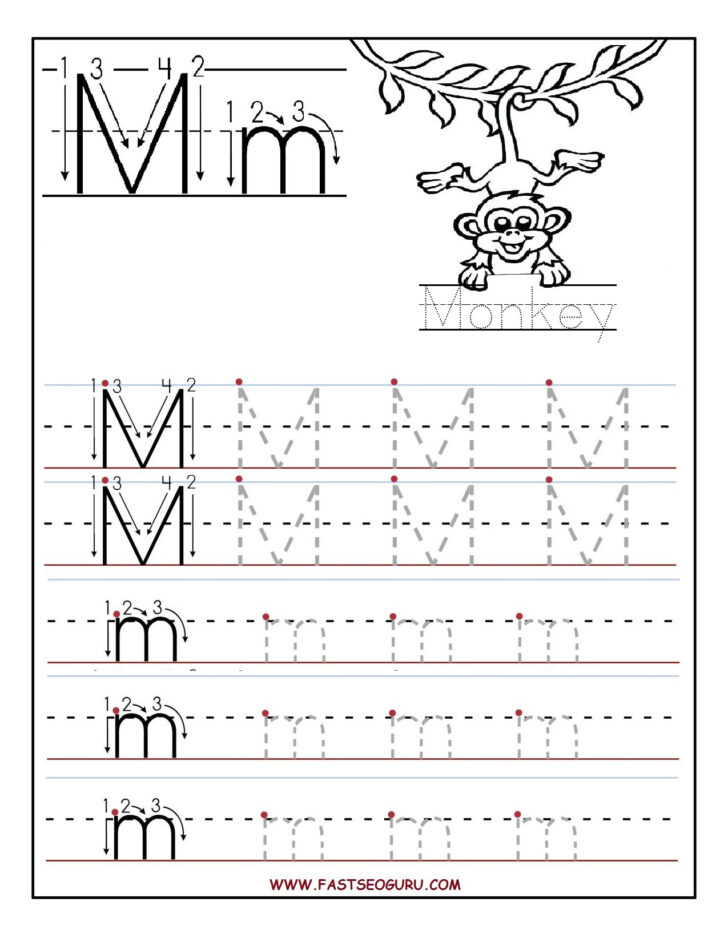 Tracing Letter M For Preschool