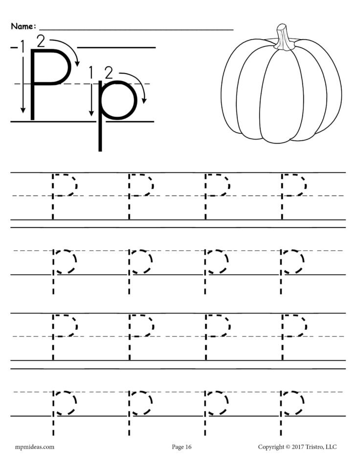 Tracing Letter P