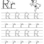 Printable Letter R Tracing Worksheet With Number And Arrow Guides