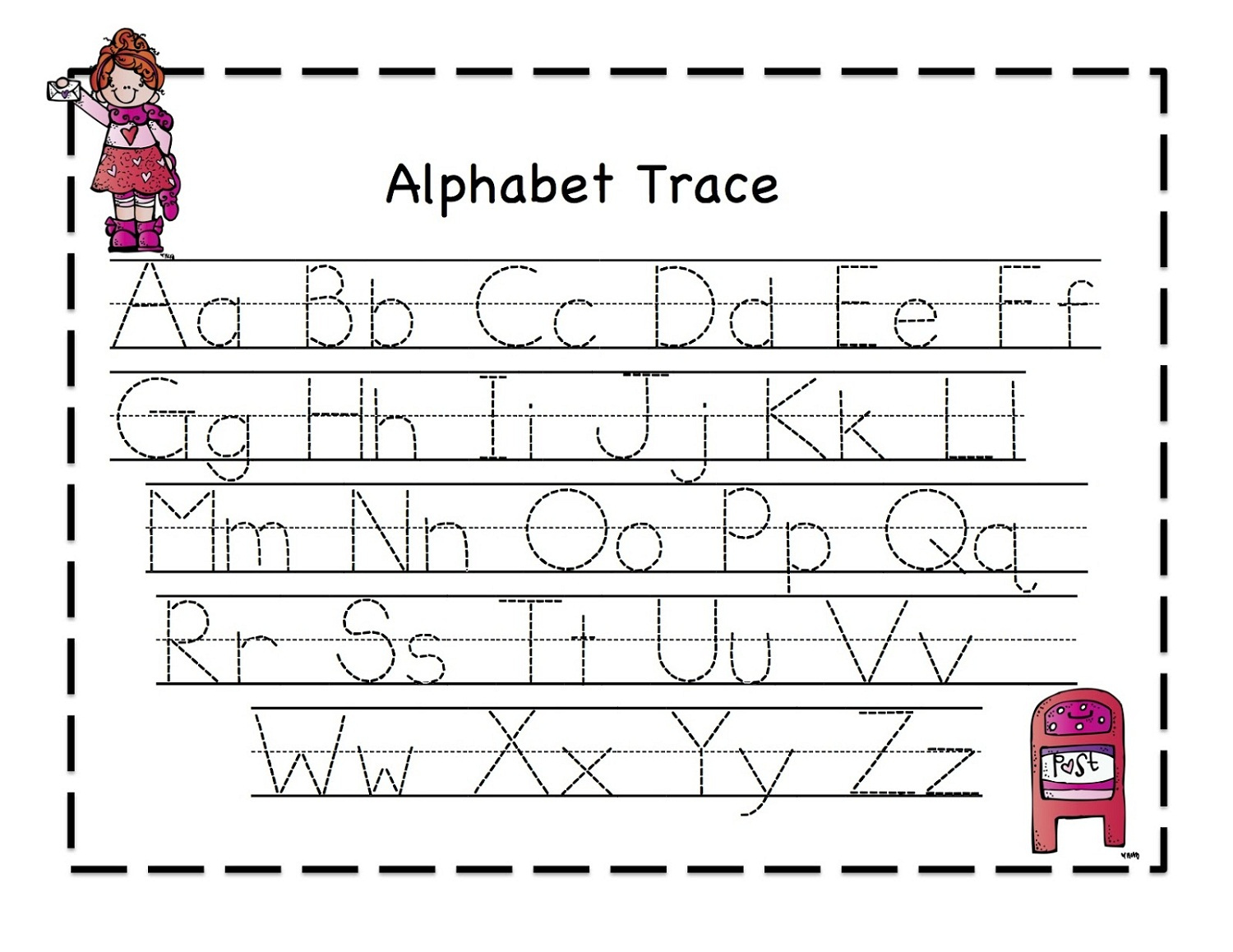 Printable Letter To Trace Activity Shelter