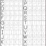 Printable Letter Tracing Worksheets For Kindergarten Preschool
