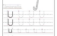 Printable Letter U Tracing Worksheets For Preschool Alphabet