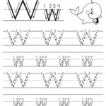 Printable Letter W Tracing Worksheet With Number And Arrow Guides