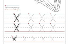 Printable Letter X Tracing Worksheets For Preschool Alphabet