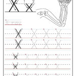 Printable Letter X Tracing Worksheets For Preschool Letter Worksheets