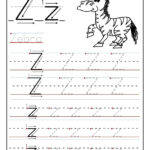 Printable Letter Z Tracing Worksheets For Preschool Letter Z