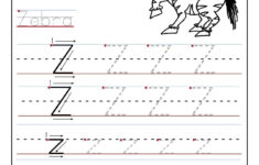 Printable Letter Z Tracing Worksheets For Preschool Tracing