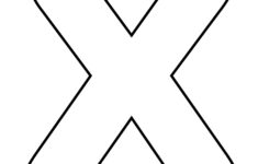Printable Lower Case Alphabet Letter X Template For Kids Lettering