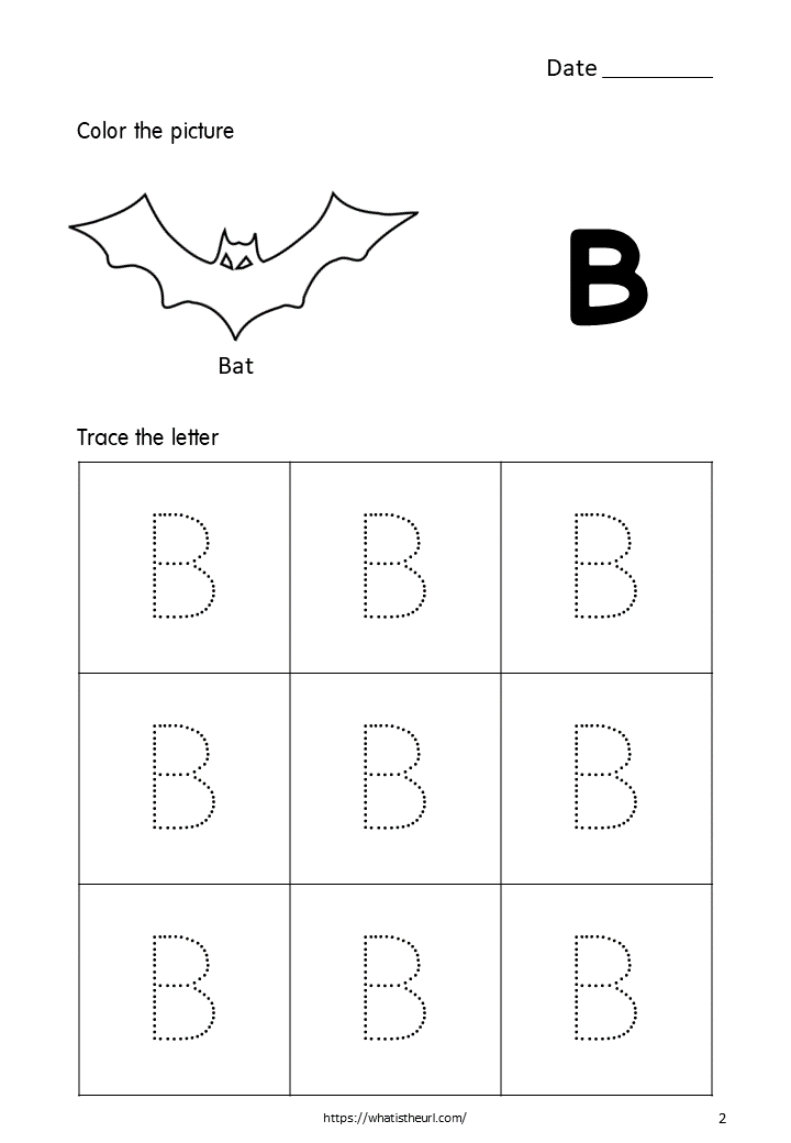 Printable Tracing Letters Capital Letter B For Kids Letter Tracing 