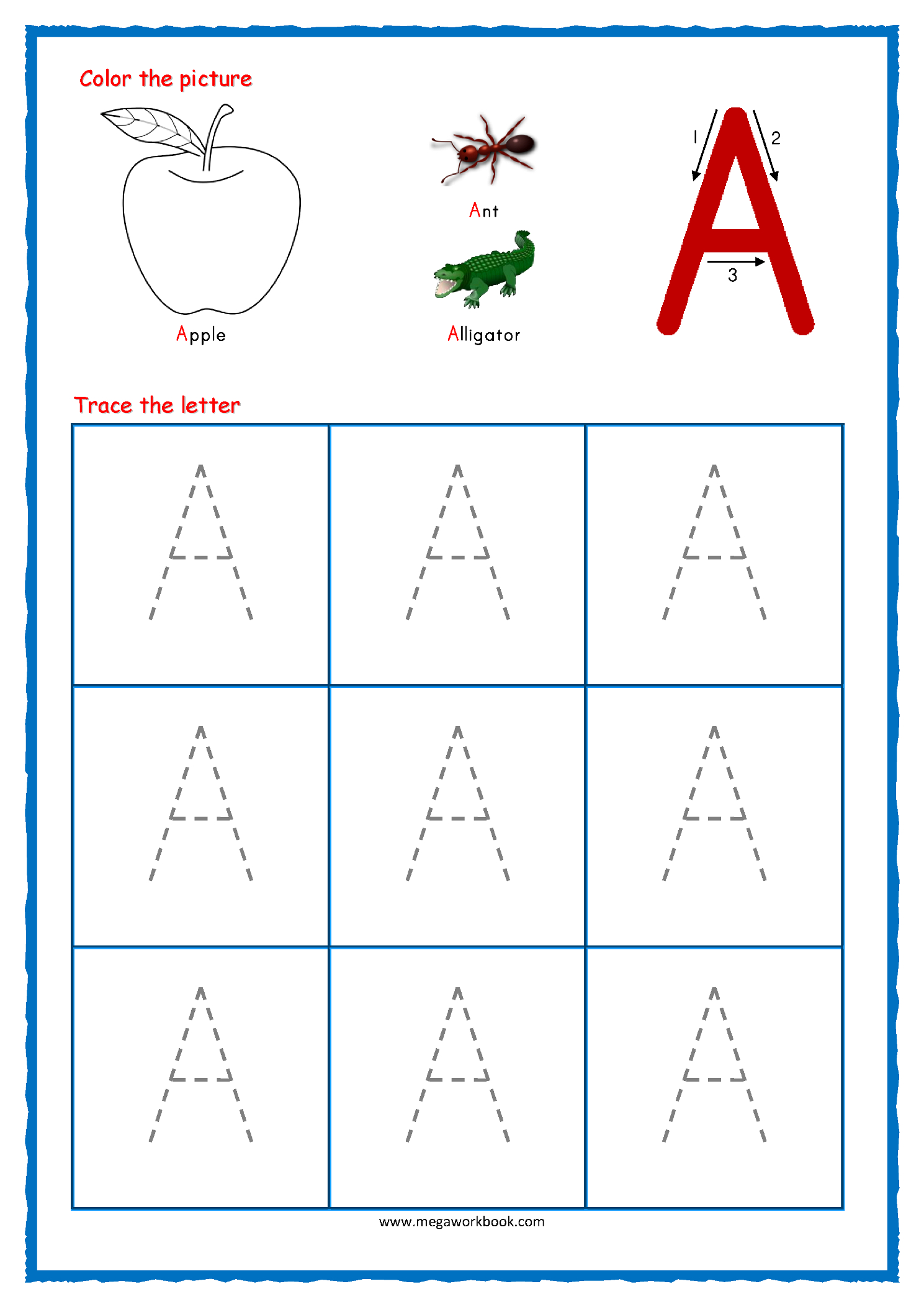 Printable Tracing Letters For Kids TracingLettersWorksheets