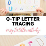 Q Tip Letter Tracing Activity Toddler At Play Abc Activities