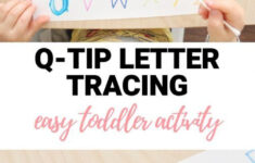 Q tip Letter Tracing Activity Toddler At Play Abc Activities