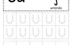 Single Post Tracing Letters Preschool Letter Worksheets For